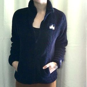 Disneyland 🏰 Navy Blue Furry Jacket